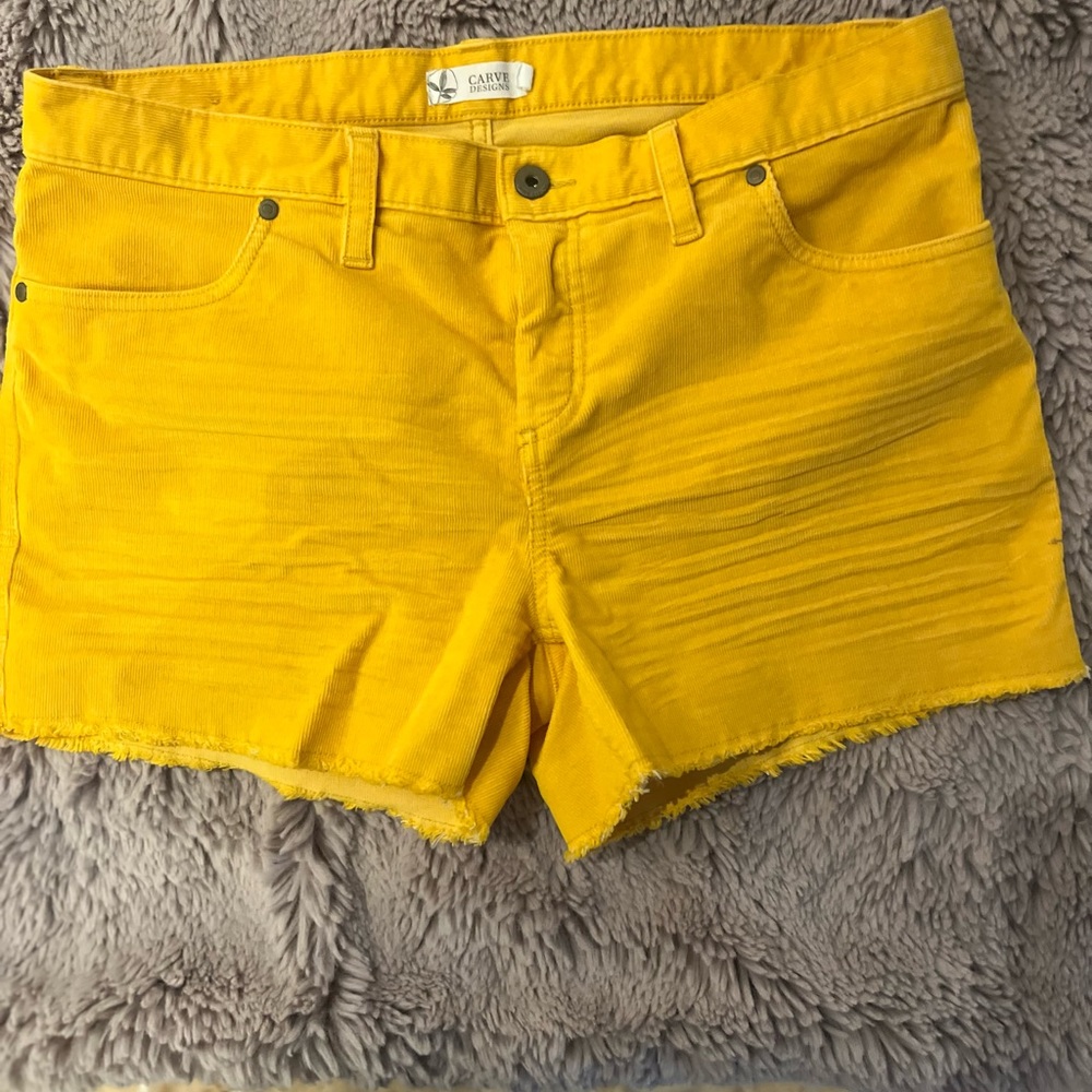 Carve Design shorts, 4-inch corduroy with raw hem…SOOOO COMFY!